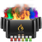HOMDIS FD200 Essential Oil Diffusers & 6 Essential Oils Set, Quiet Flame Diffuser, 7 Colors Modes Changed Light Flame Humidifer, Auto Shut Off Aromatherapy Diffuser
